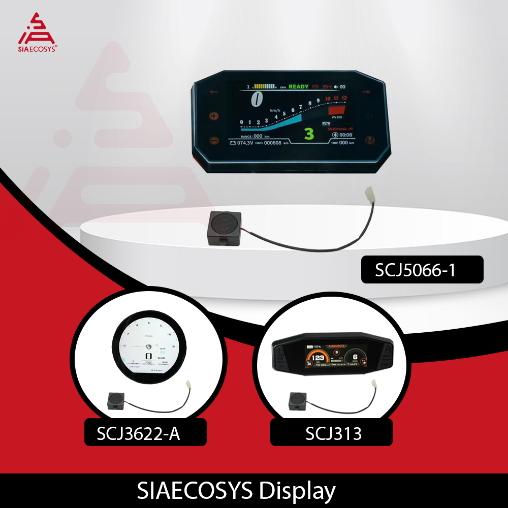 Kelly Kls7230S Controller - SiAECOSYS電動バイクスピードメーターSCJ5066-1 SCJ313 SCJ3622-A（調整可能なディスプレイとホーン付き）