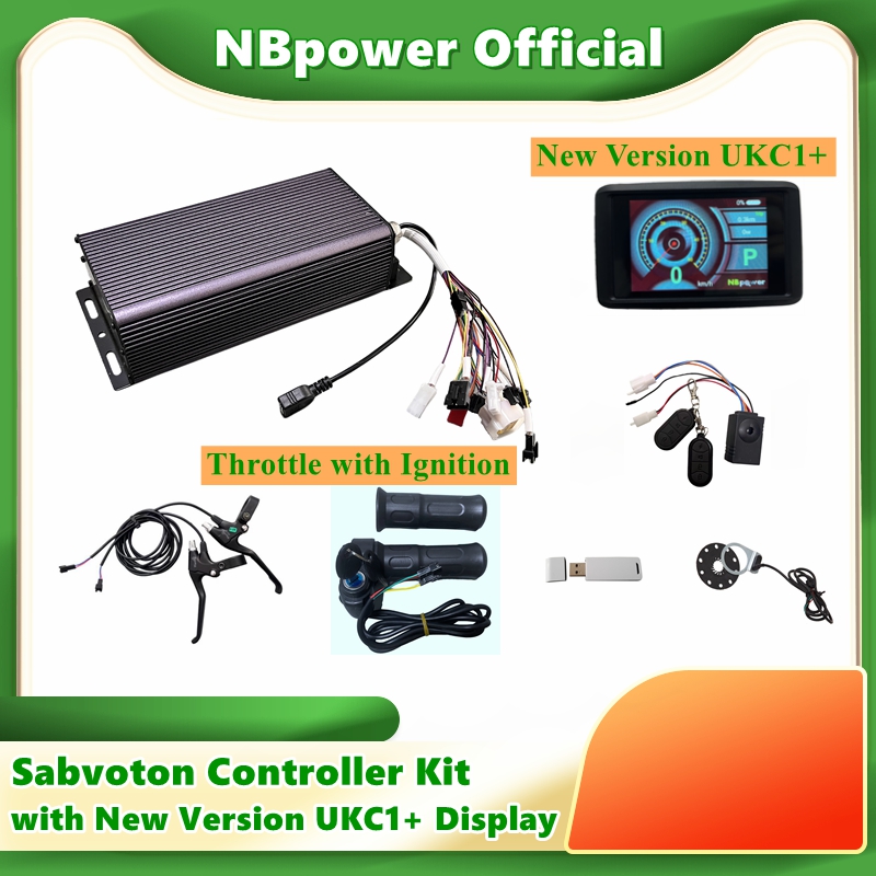 72V 100A Sabvoton Controller - NBpower/sabvotonコントローラー72V 80A 100A 150A 200A V2コントローラーキット（3kw-12kW電動自転車モーターキット用、UKC1+ディスプレイ付き）