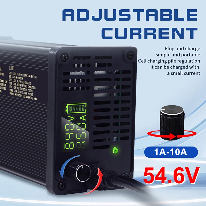 48Vアルミシェル調整可能リチウム電池充電器 2-8A 2- - 84V 20A Smart Charger のレビューと価格