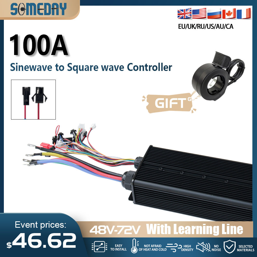48V-72V 100A ブラシレスモーターコントローラー  - 72V 100A Sabvoton Controller のレビューと価格
