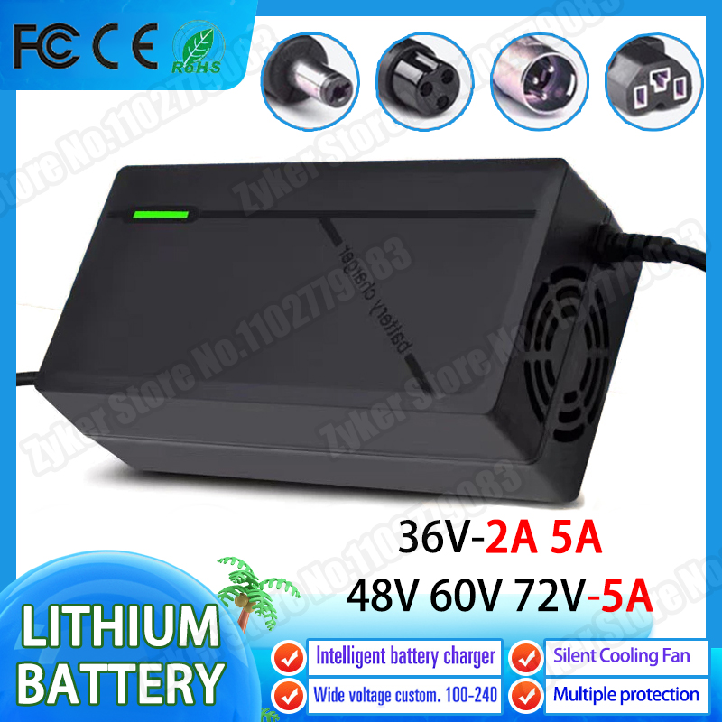 36V 48V 60V 72V 充電器 2A 5A リチウム - 84V 20A Smart Charger のレビューと価格