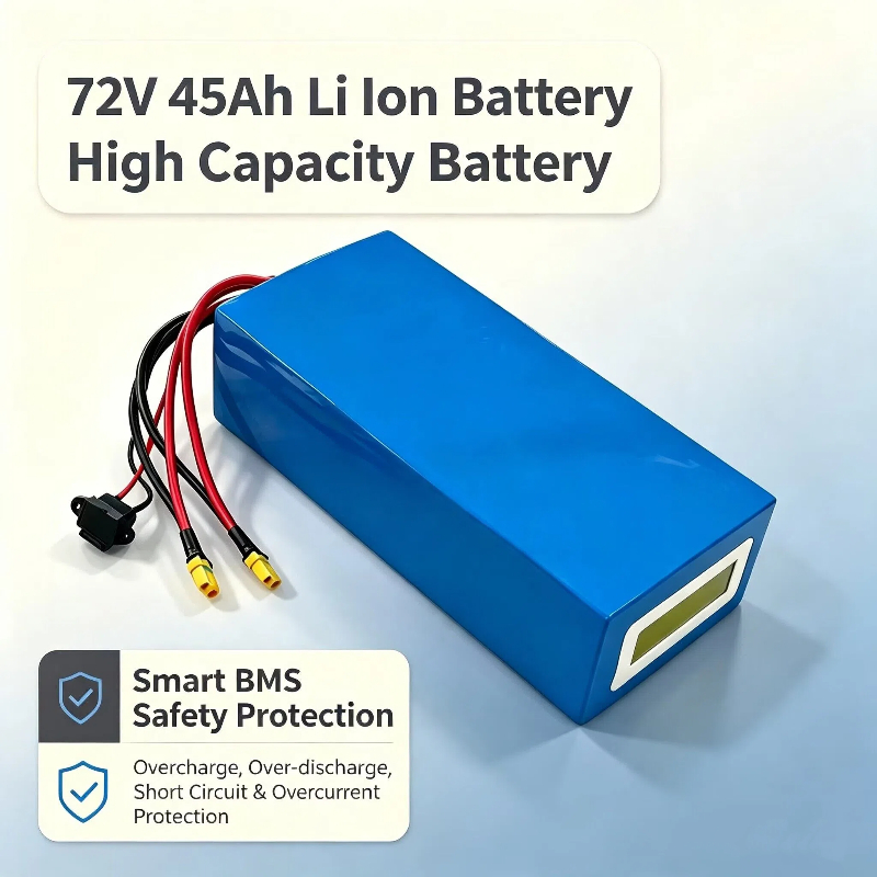 72V 45Ah リチウムイオン三角形バッテリー BMS リ - 72V 40Ah Lifepo4 Battery Pack のレビューと価格